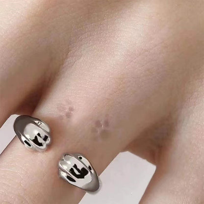 Paw Print Memorial Ring (Free Size)